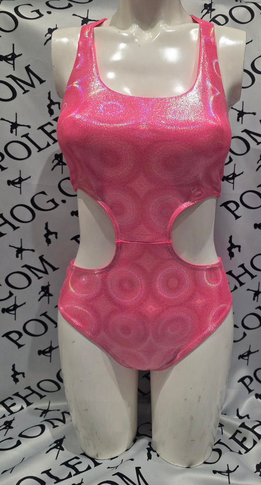 Coral disco x back bodysuit