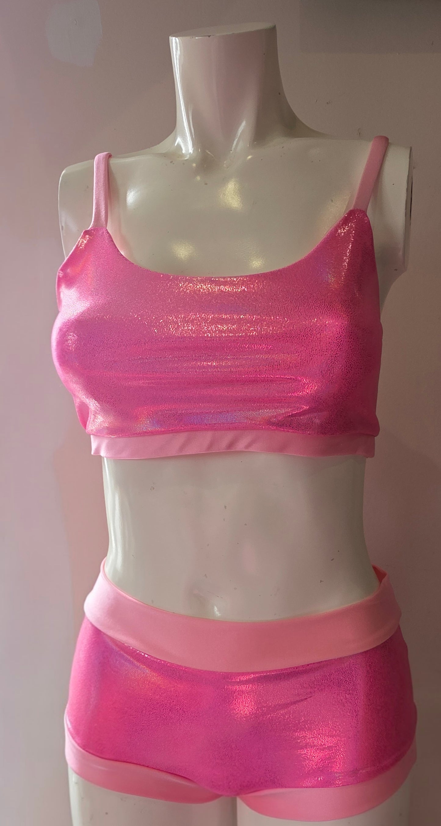 Pink lazer foil top