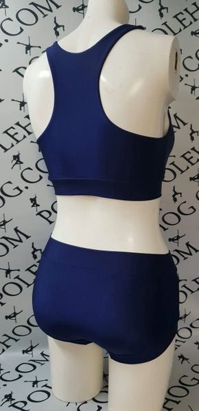 Navy colours blue top.
