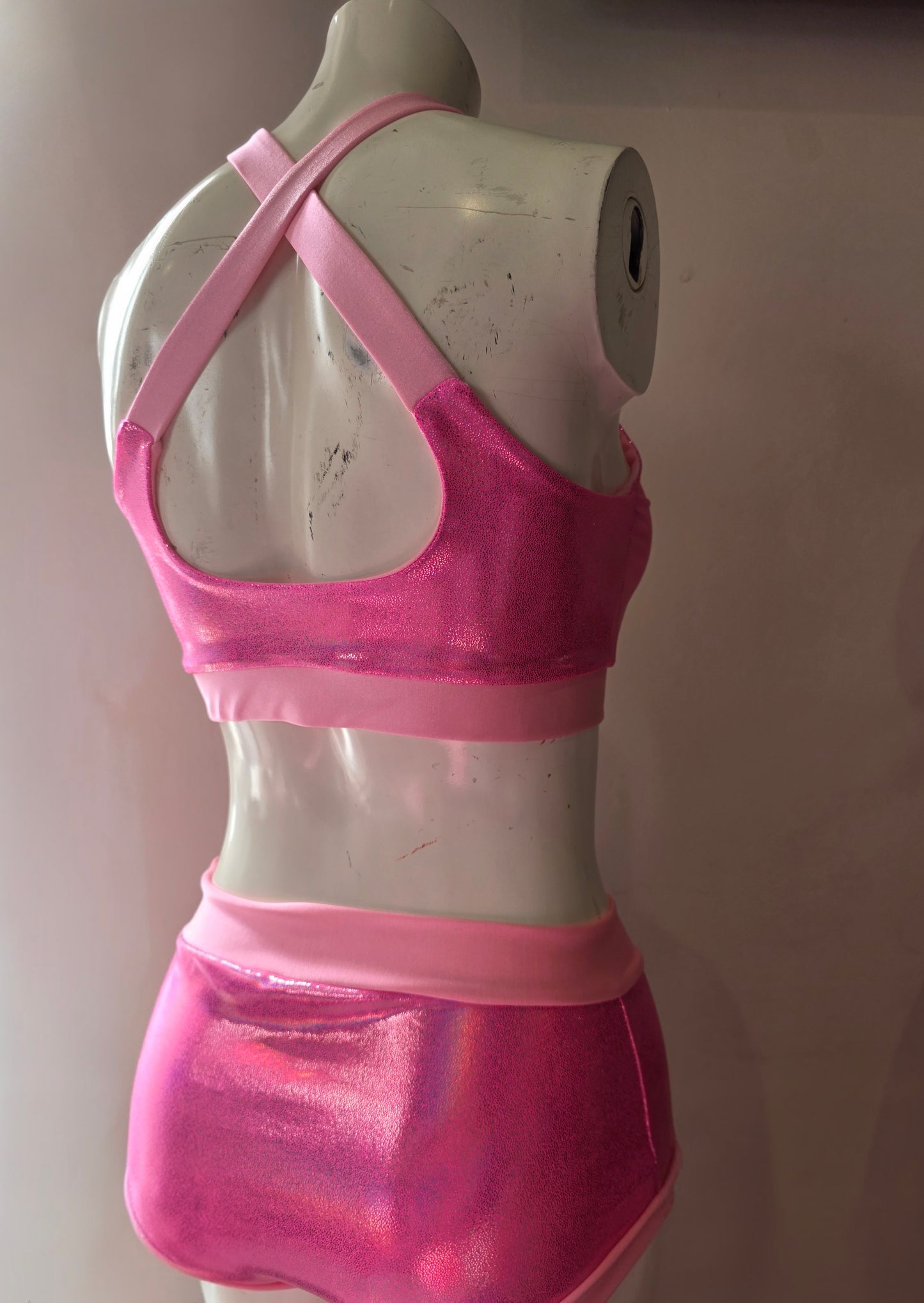 Pink lazer foil top