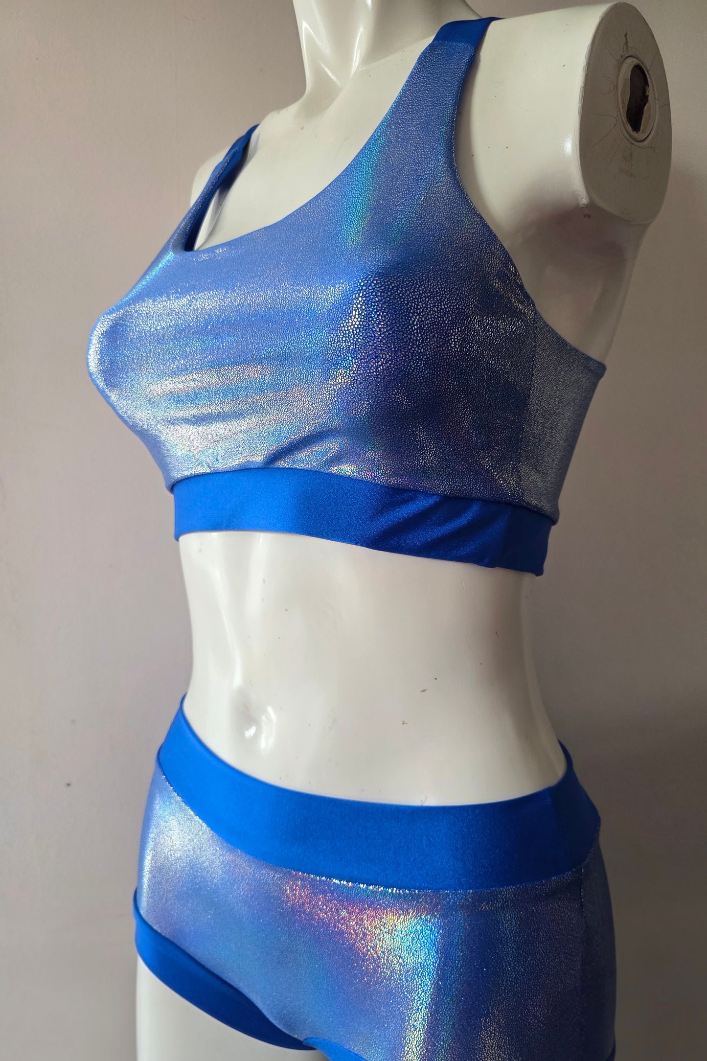 Blue lazer foil top