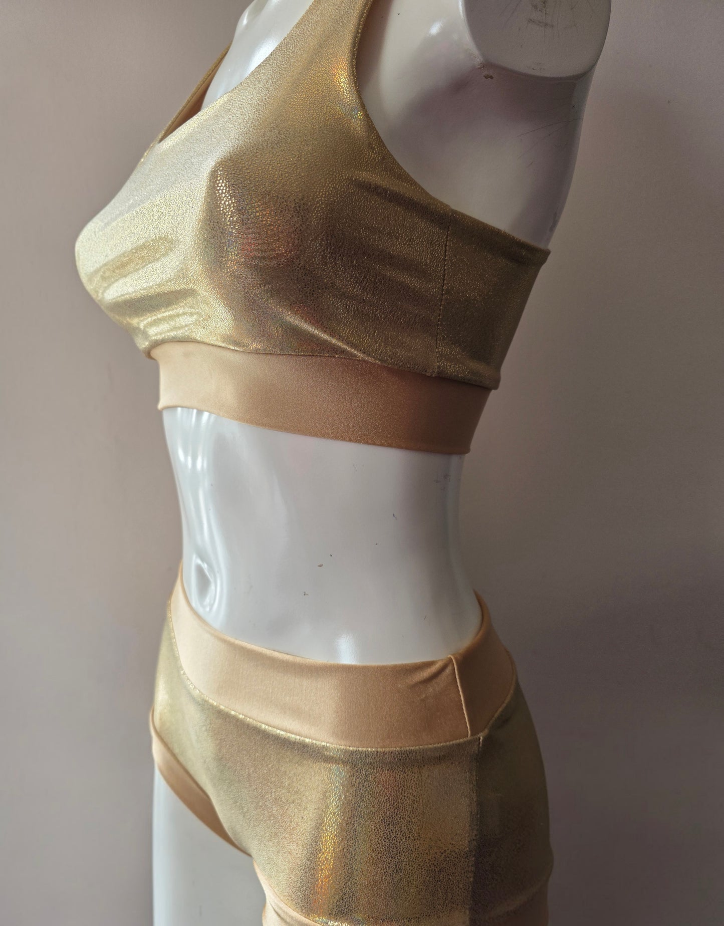 Gold lazer foil top