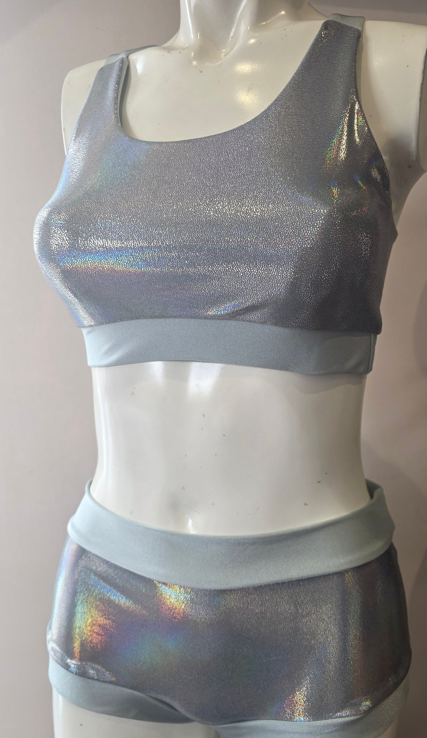 Silver lazer foil top