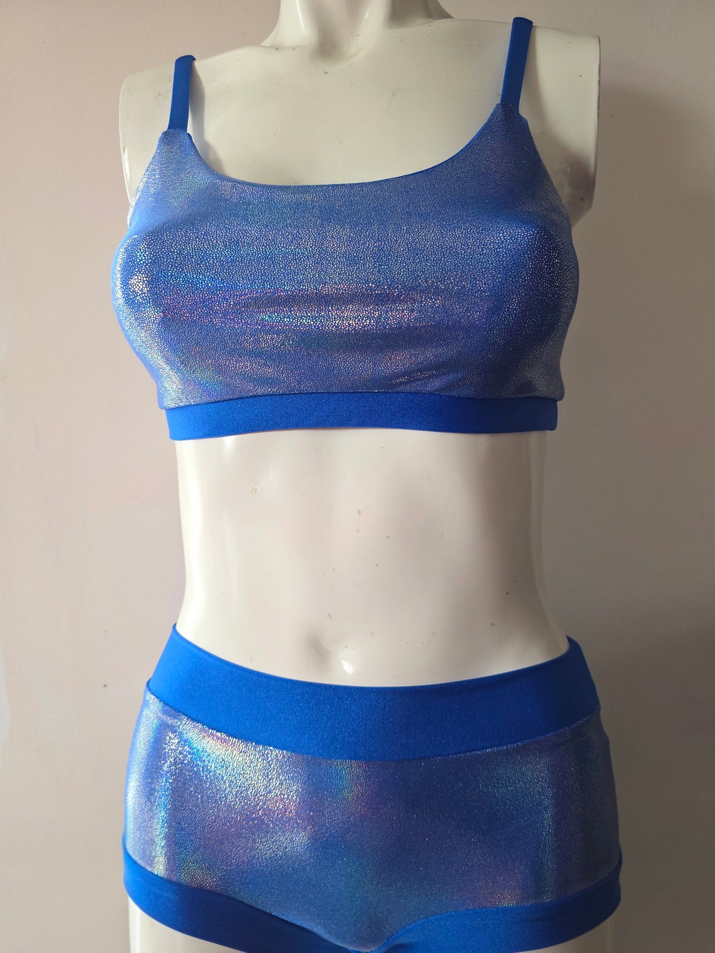 Blue lazer foil top