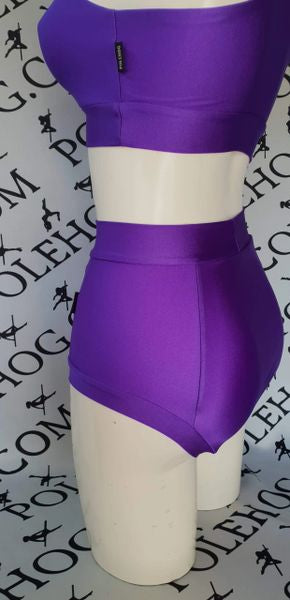 Uv purple colours high waisted fitted pant