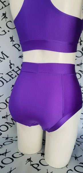 Uv purple colours high waisted fitted pant