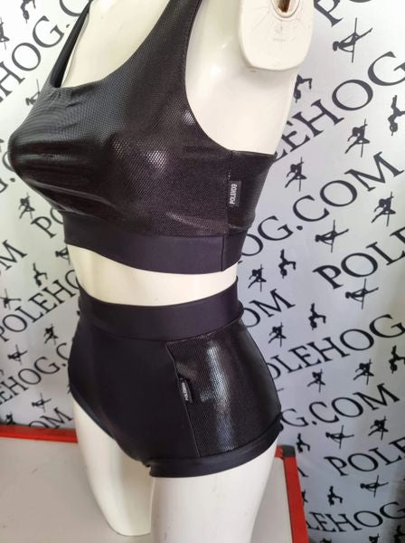 Foiled, sparkly and holographic fabrics.