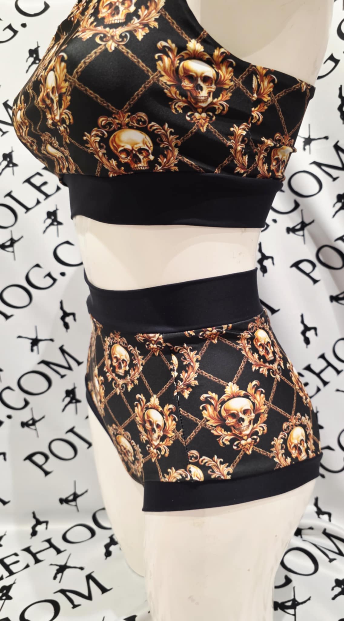 Regal skulls  high waisted panel pant (full)