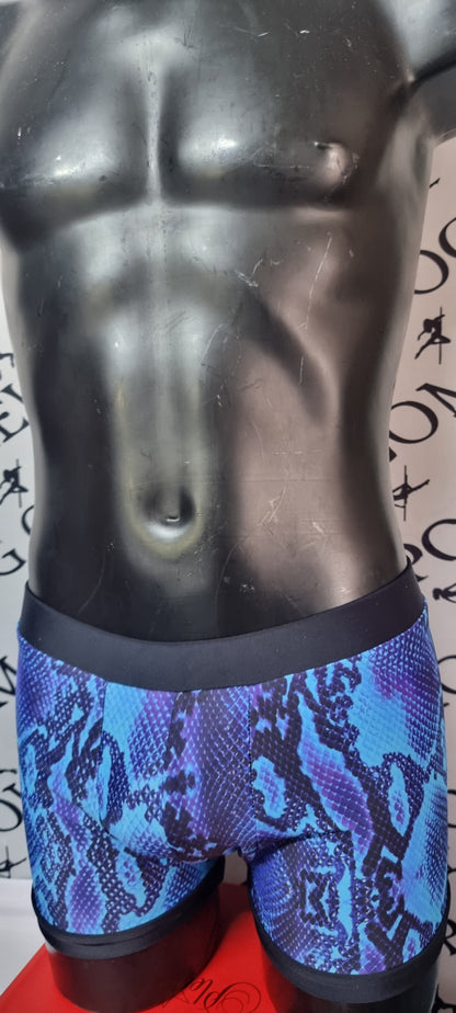 Blue snake male short