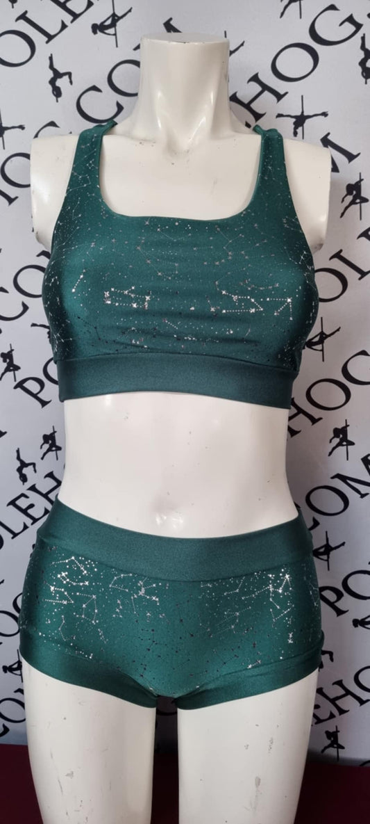 Green constellation twinkle bottoms