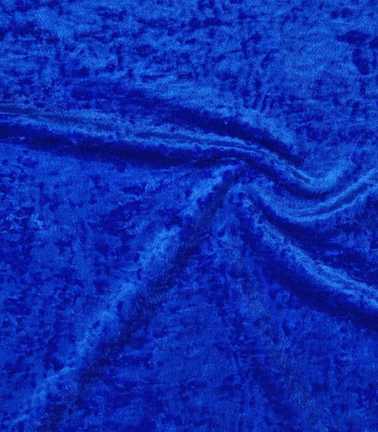 Royal blue crushed velvet x back bodysuit.