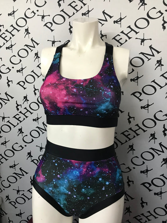 Galaxy high waisted panel pant (full)