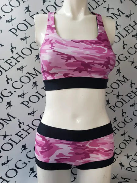 Pink camo top