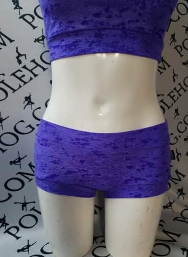 Uv purple crushed velvet top