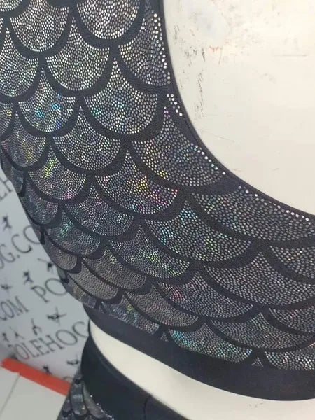 Silver holographic mermaid bottoms