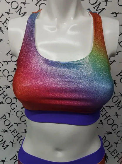 Rainbow holographic top