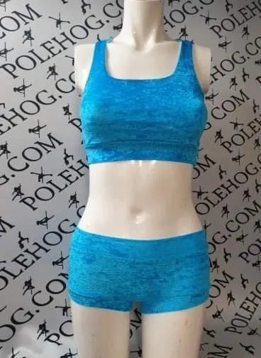 Turquoise blue crushed velvet top