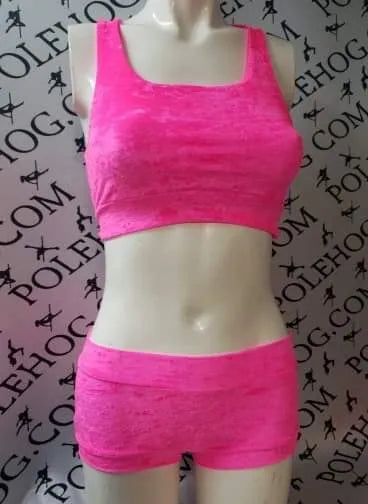 Flo pink crushed velvet bottoms