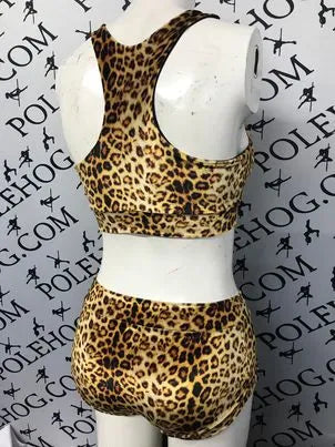 Leopard velvet top