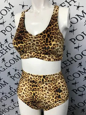 Leopard velvet top