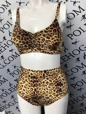 Leopard velvet top