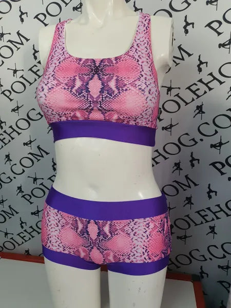 Pink/purple snake top