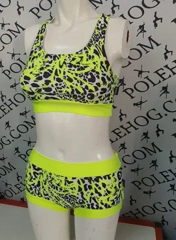 Flo yellow street Leopard  top