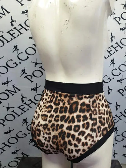 leopard frenzy high waisted panel pant (full)