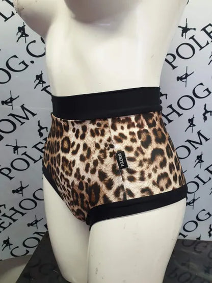 leopard frenzy high waisted panel pant (full)