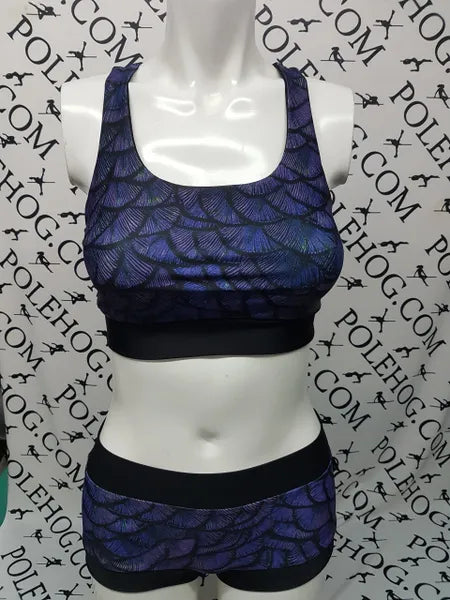 Purple dragon scale top