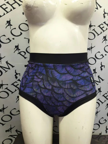 Purple dragon scale  high waisted panel pant (full)