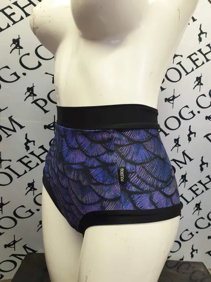 Purple dragon scale  high waisted panel pant (full)