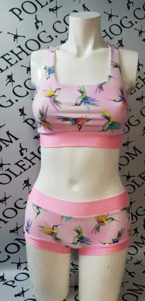 Pink hummingbird top