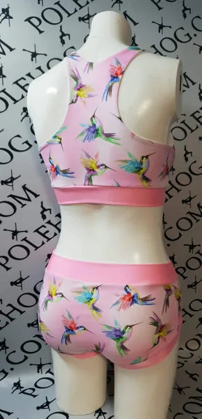 Pink hummingbird top