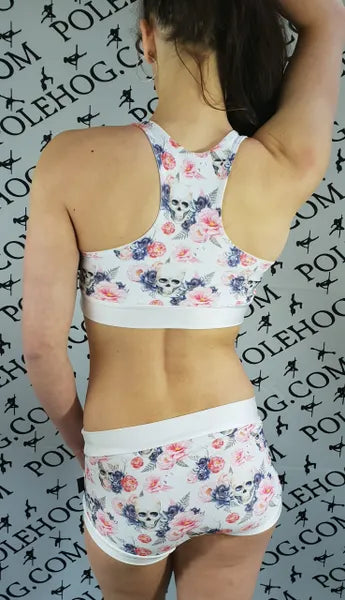 Floral skulls top