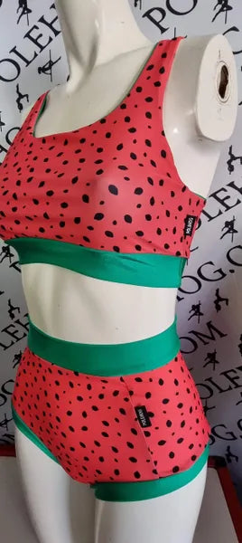 Watermelon high waisted panel pant (full)