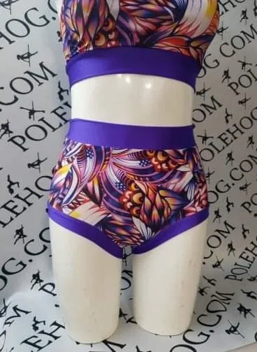 Purple dragon egg  high waisted panel pant (full)