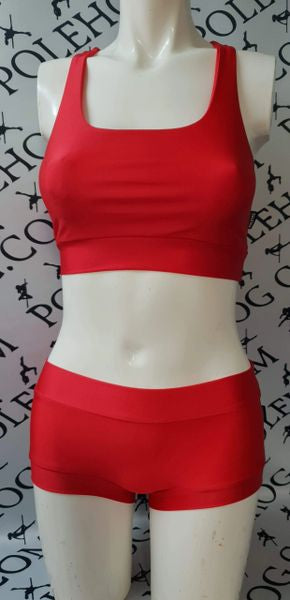 Bright red colours top.