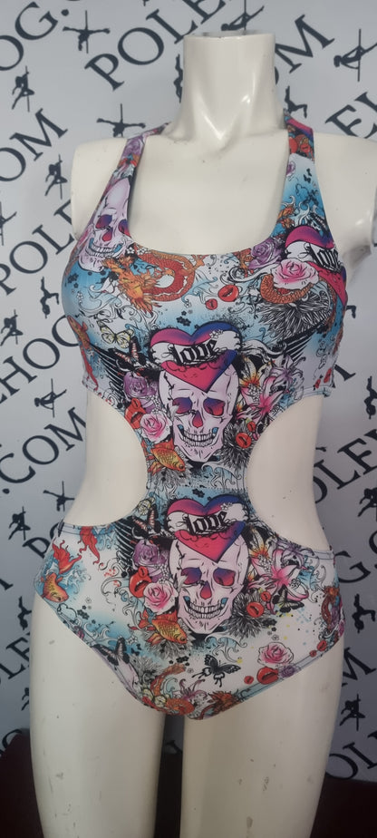 Love skulls x back bodysuit