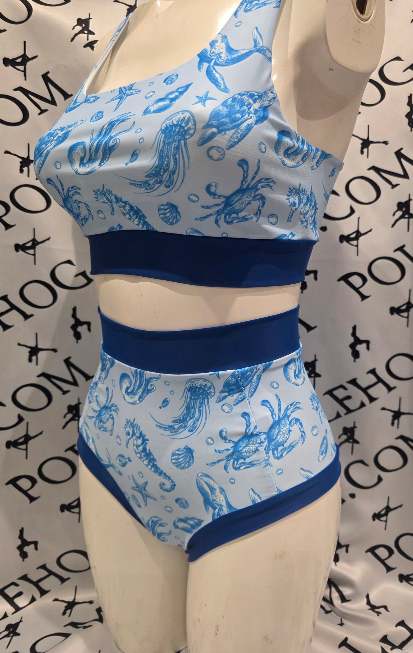 Deep sea high waisted panel pant (full)
