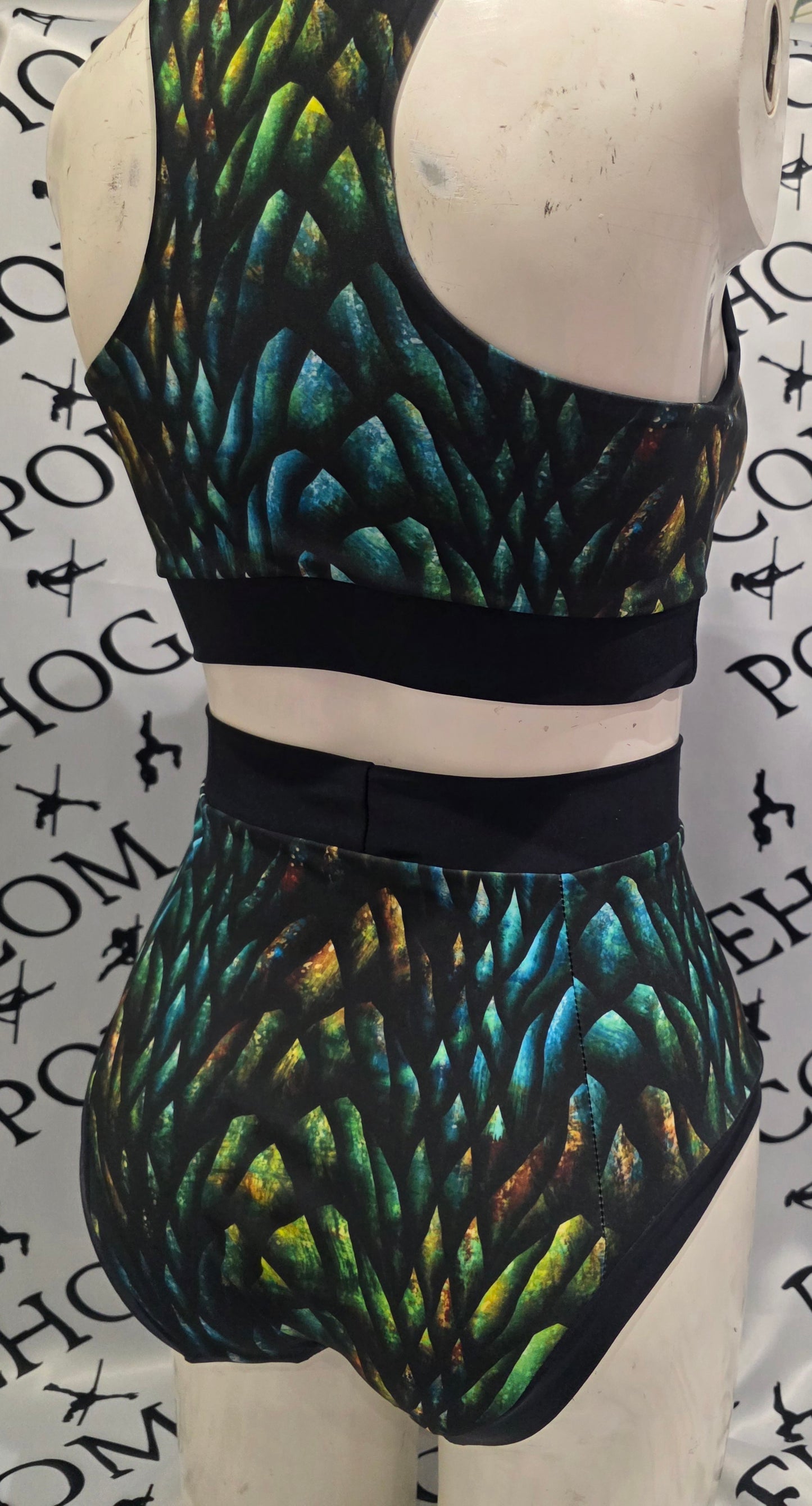 Autumn dragon scale high panel pant (full)
