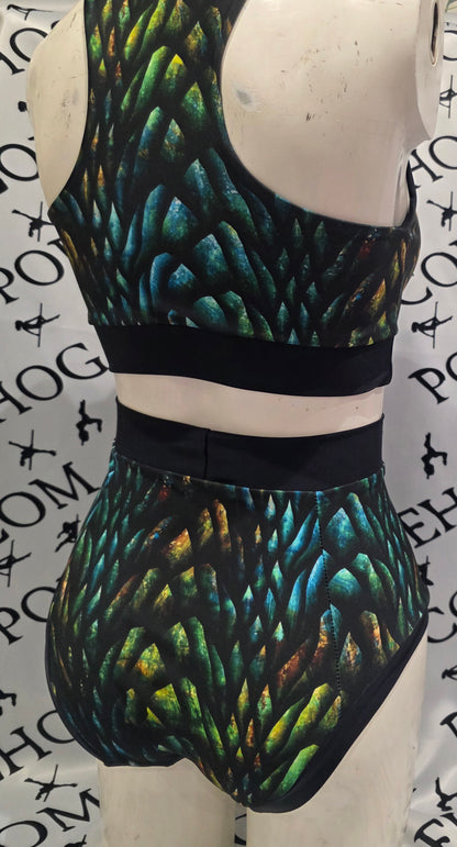 Autumn dragon scale high panel pant (full)