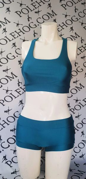 Deep teal colours  top.