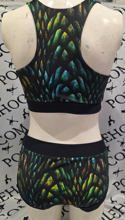 Autumn dragon scale top