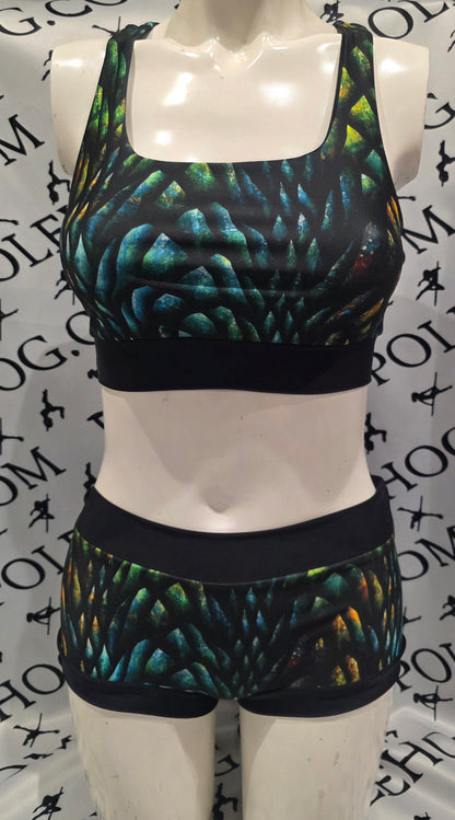 Autumn dragon scale top