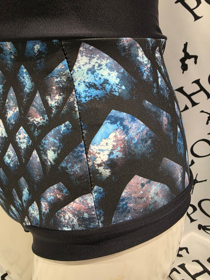 Winter dragon scale x back bodysuit