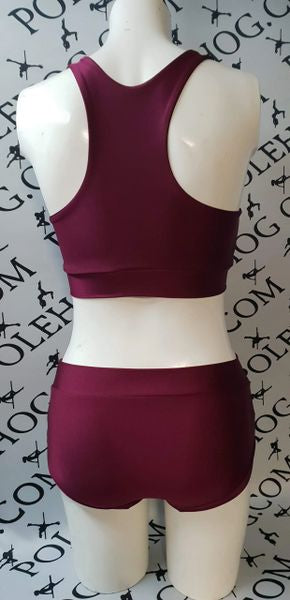 Burgundy colour top