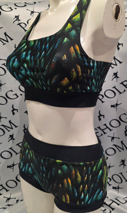 Autumn dragon scale top