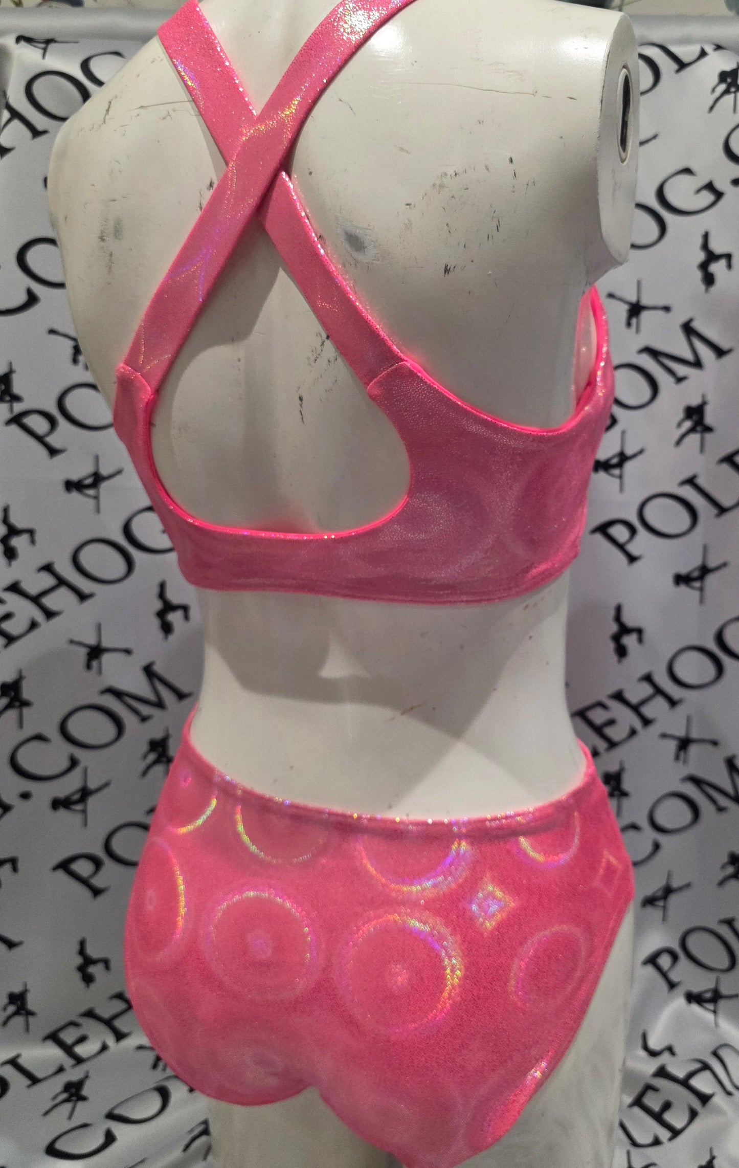 Coral disco x back bodysuit