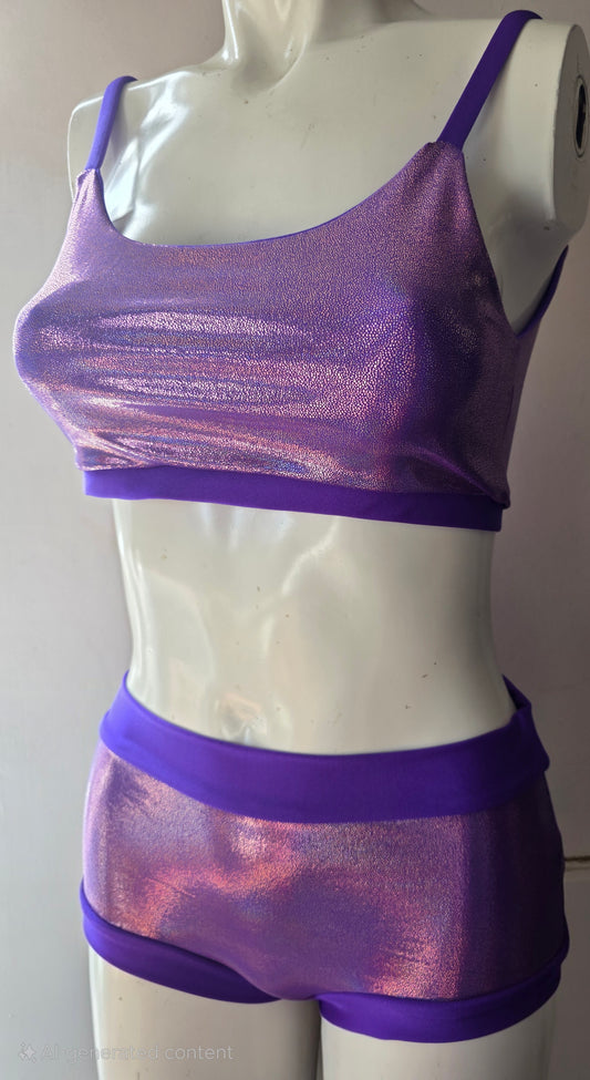 Purple lazer bottoms